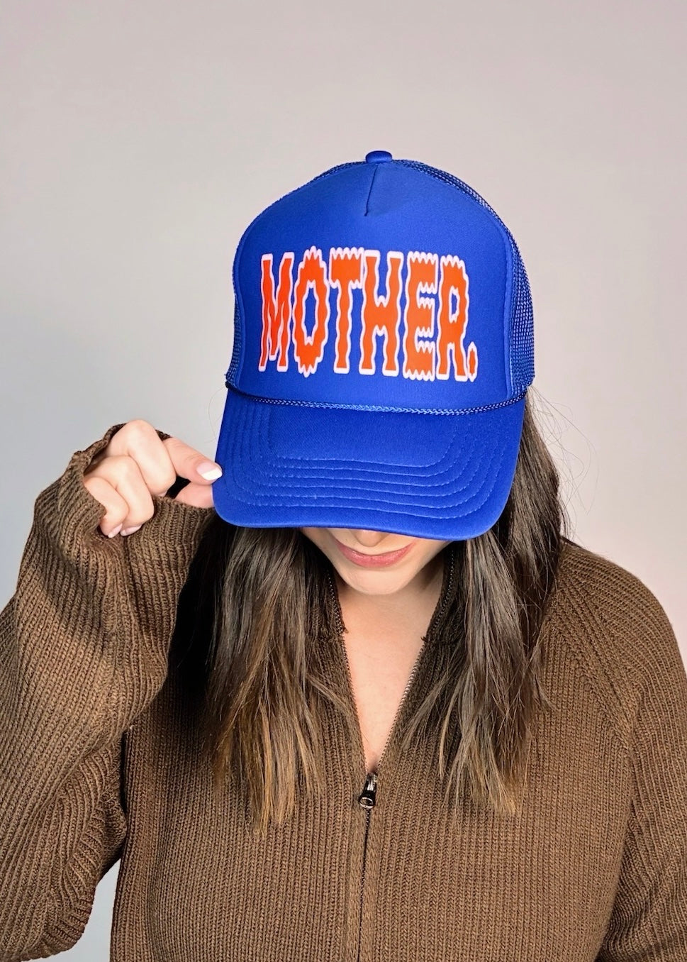 Electric Mother Trucker Hat - Cobalt