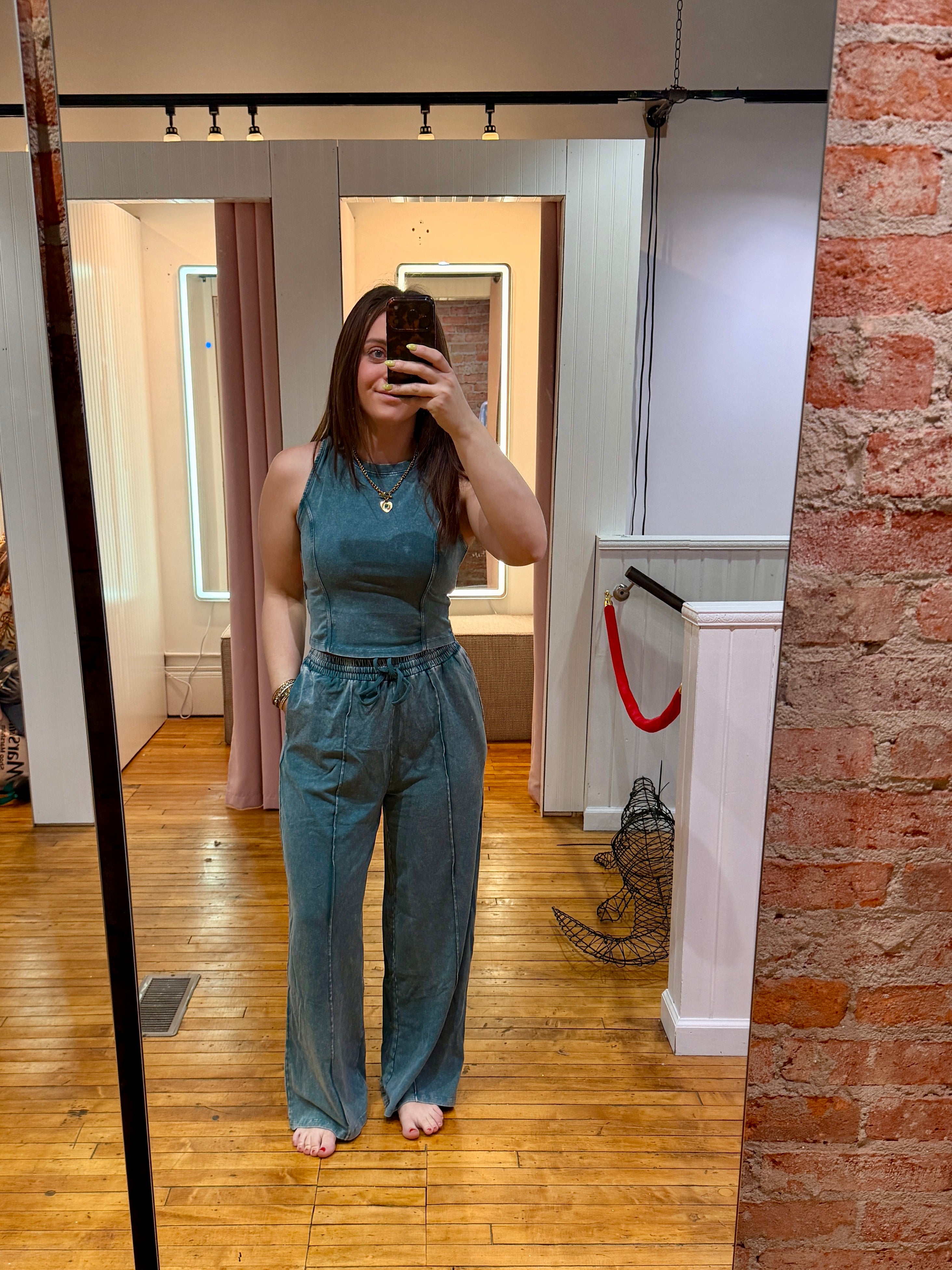 Stay In Lounge Set - Teal
