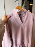Piper Snap Button Collared Sweater - Lilac