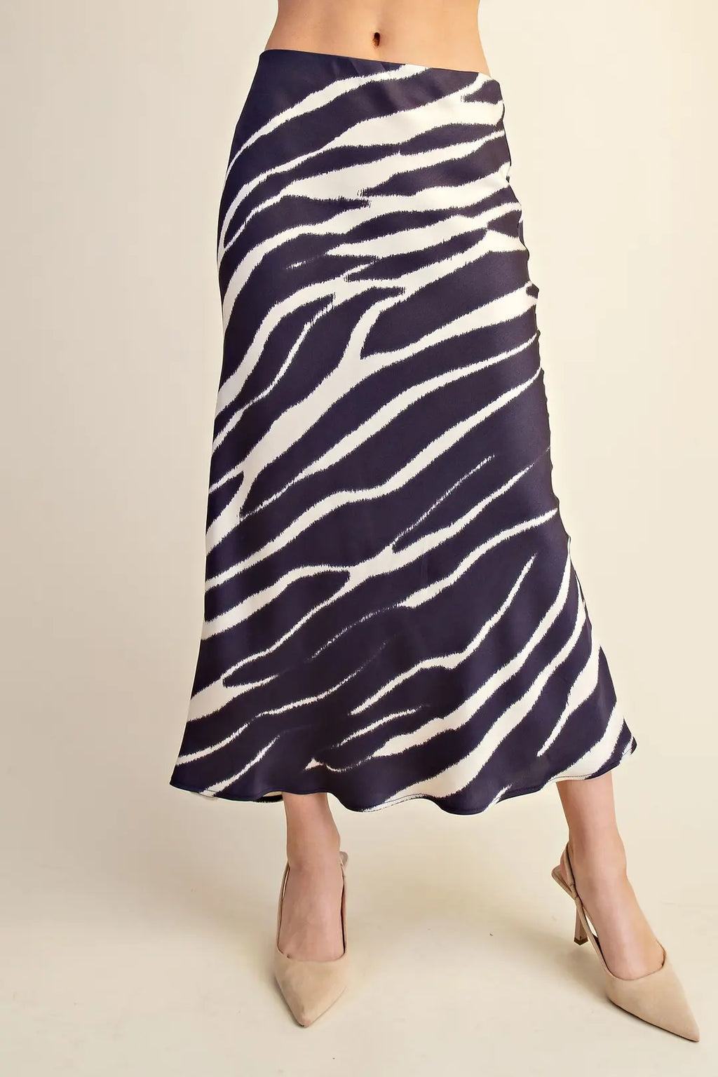 Caught in Action Midi Skirt