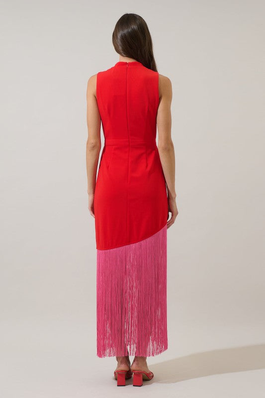 Pretty in Fringe Maxi Dress