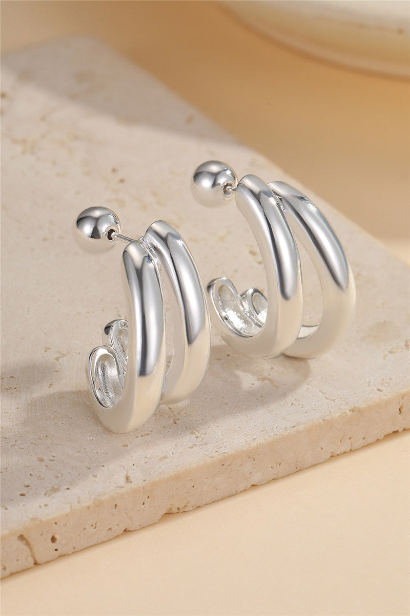 Mirror Loop Earrings