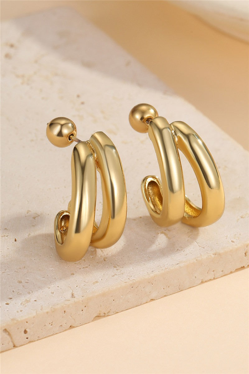 Mirror Loop Earrings