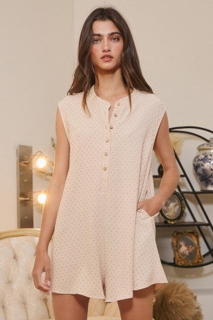*FINAL SALE* *AS IS* Pocket Full of Plans Embroidered Romper