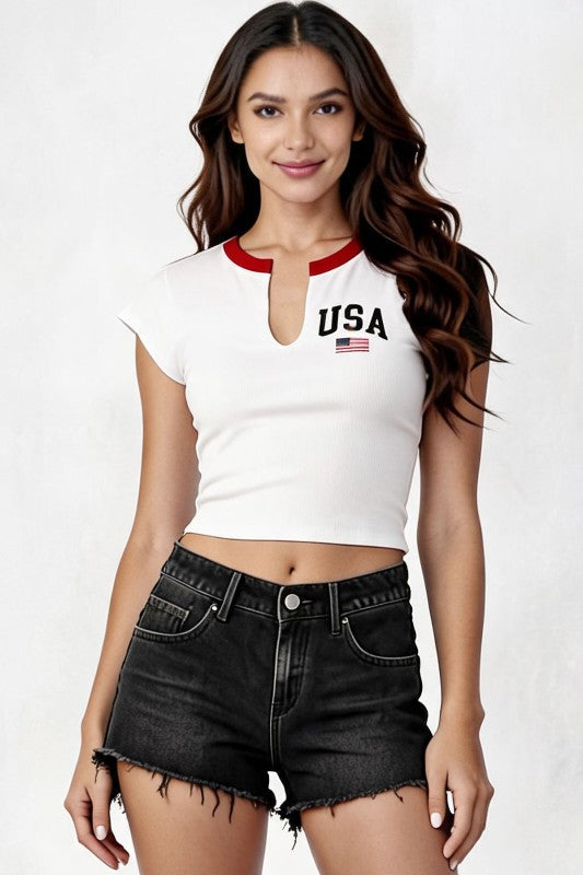 Firework Crop Top