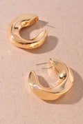Crescent Hoop Earrings