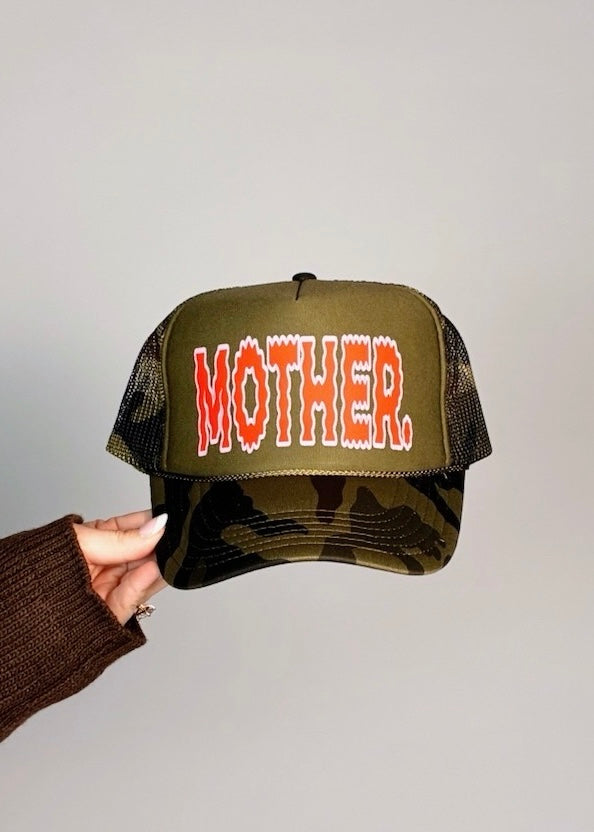 Electric Mother Trucker Hat - Two Tone Camo