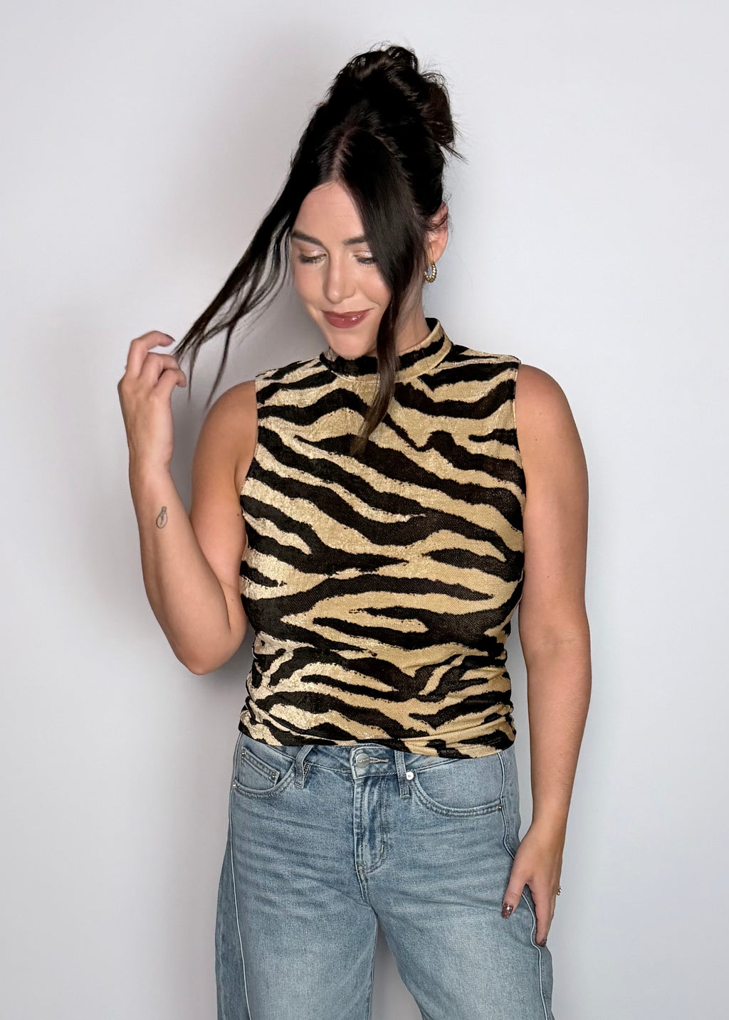Untamed Rhythm Mock Neck