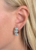 Turquoise Trail Hoop Earrings