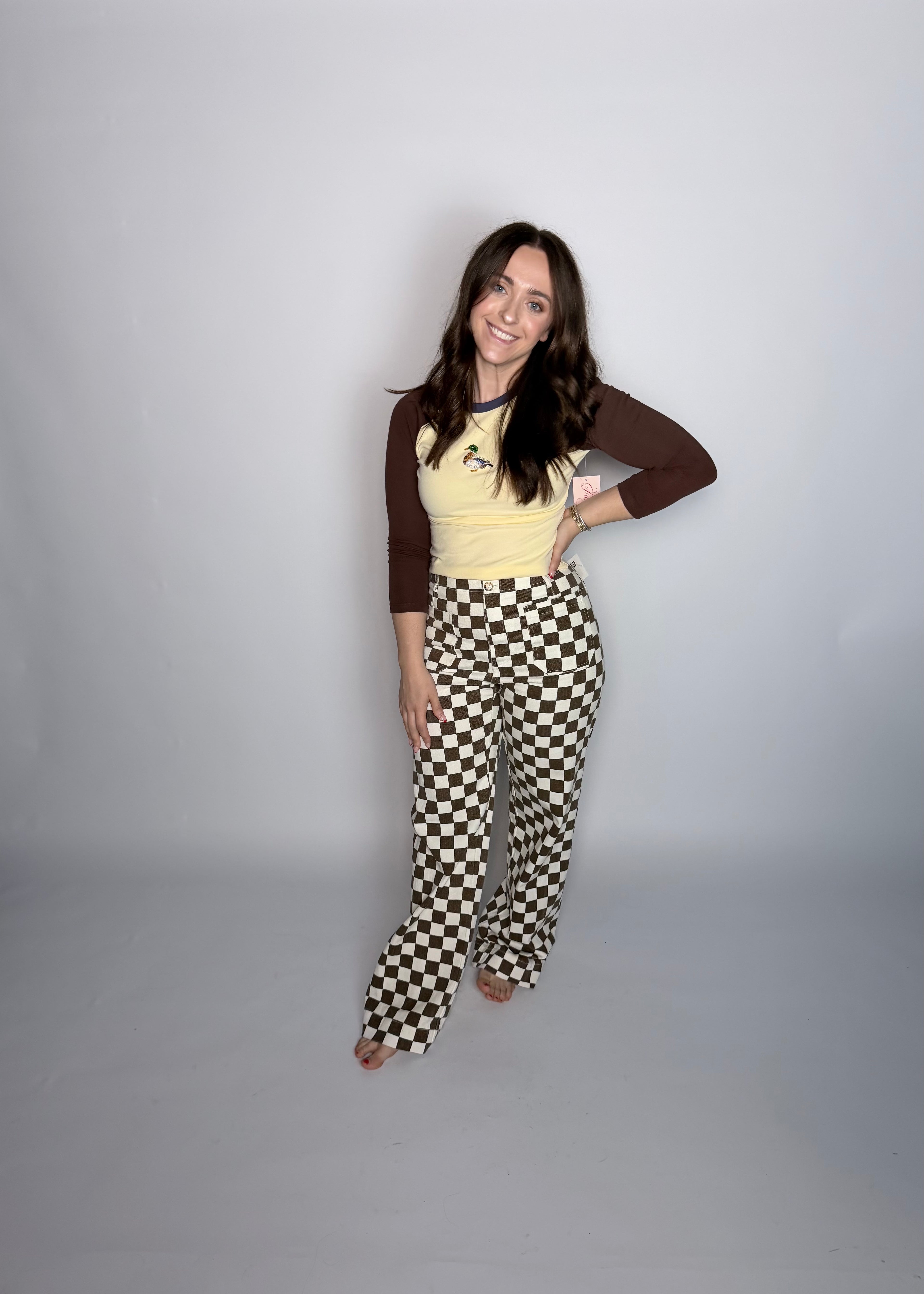Mallardly 3/4 Sleeve Baby Tee