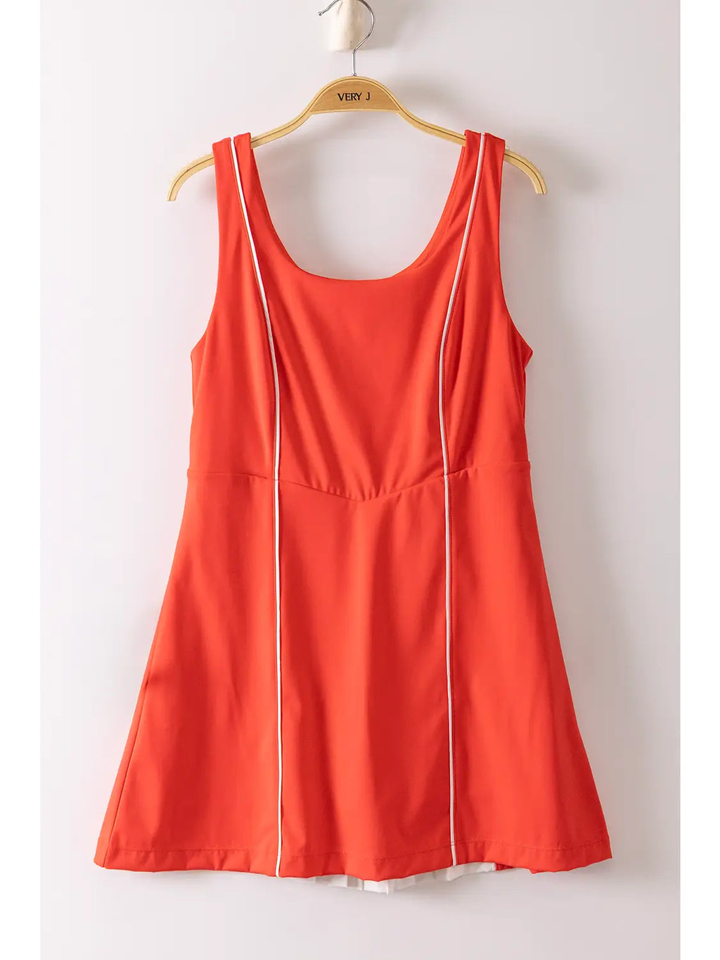 Movin’ & Groovin’ Activewear Mini Dress - Tomato