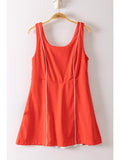Movin’ & Groovin’ Activewear Mini Dress - Tomato