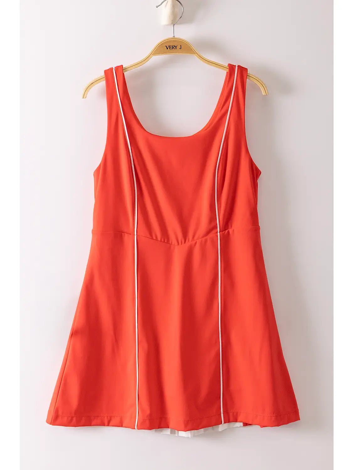 Movin’ & Groovin’ Activewear Mini Dress - Tomato