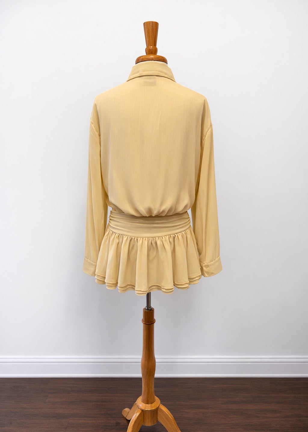 Sunny Days Chiffon Button Down Mini Dress