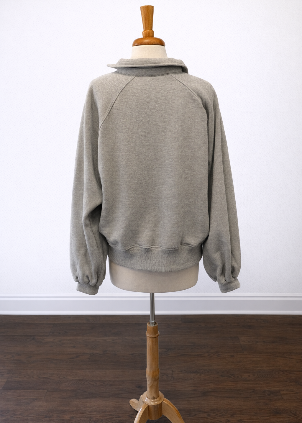 Piper Snap Button Collared Sweater - Grey