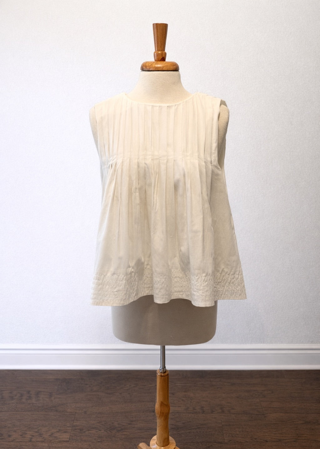 The Cottage Pleated Sleeveless Top
