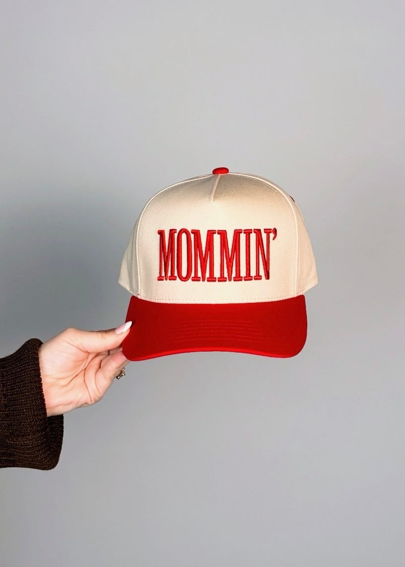 Mommin' Trucker Hat - Red