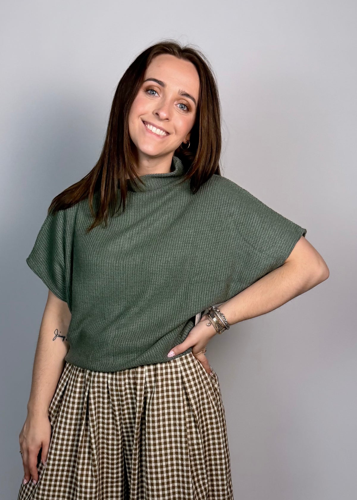 Here For It Knit Sweater - Jade