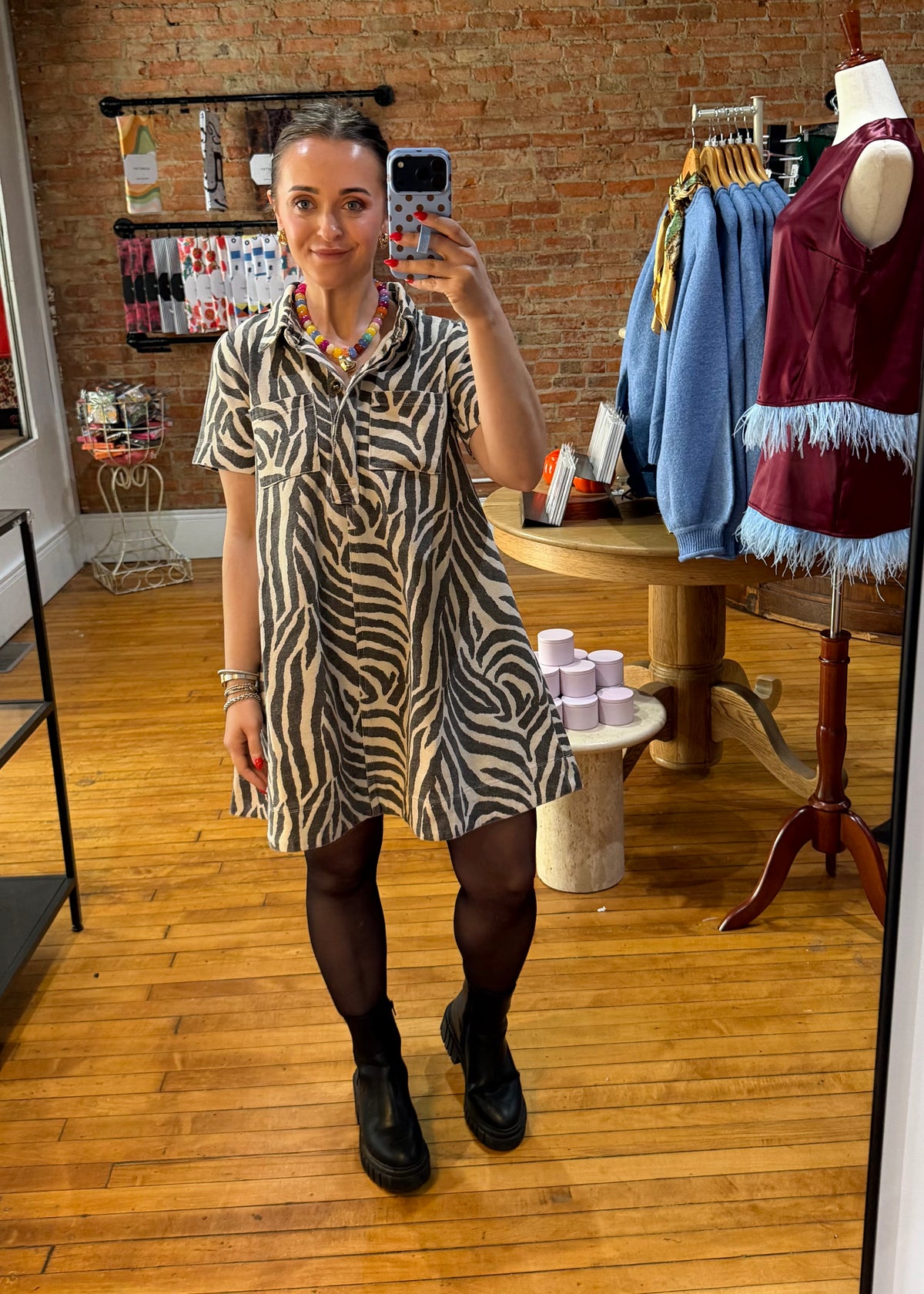 Monochrome Marauder Mini Dress