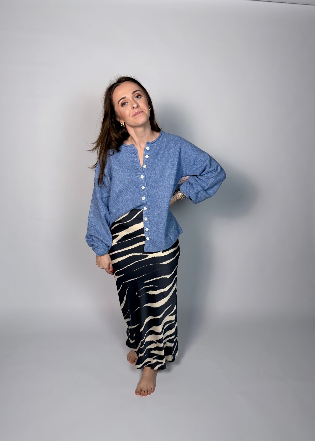 Good Mood Cardigan - Cornflower