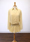 Sunny Days Chiffon Button Down Mini Dress