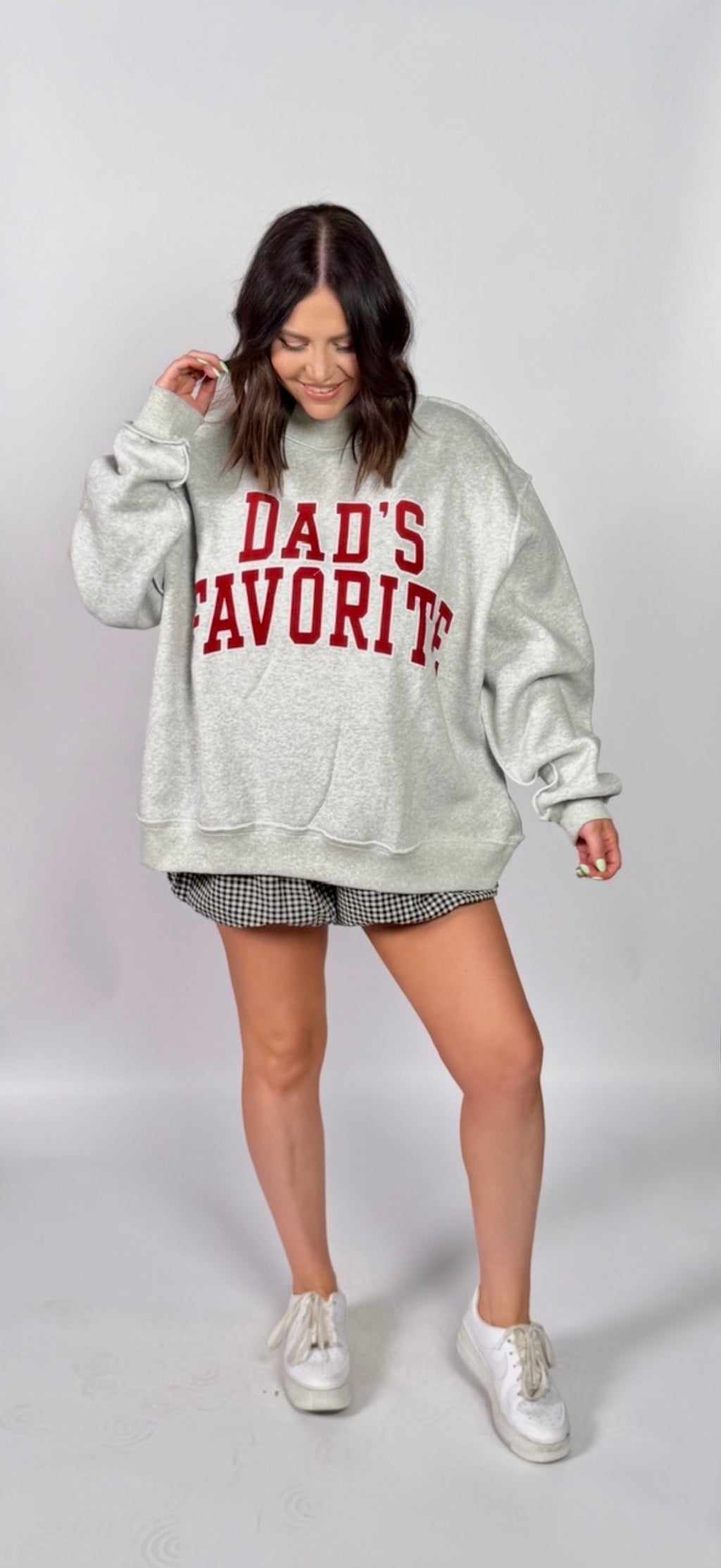 Sibling Rivalry Reversible Mock-Neck Sweatshirt