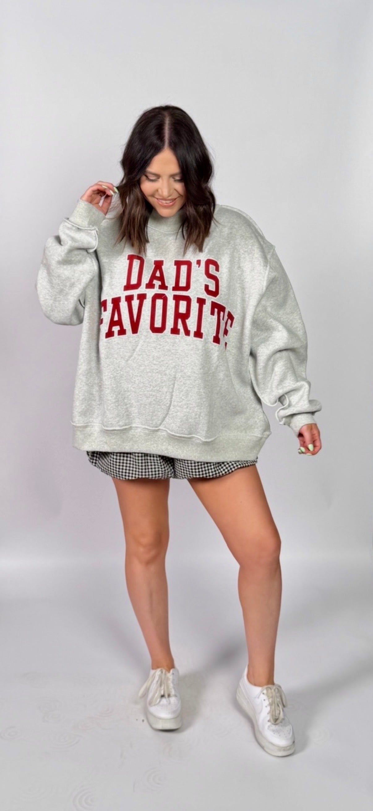 Sibling Rivalry Reversible Mock-Neck Sweatshirt