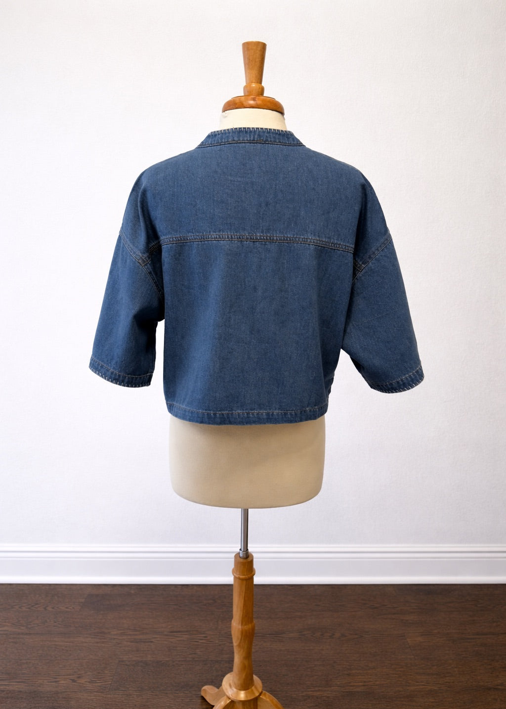 Denim Glory Cropped Denim Shirt