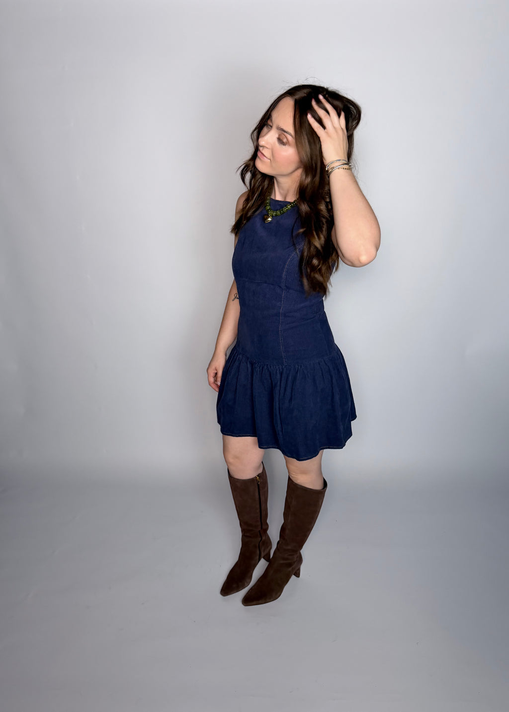 Mill House Corduroy Mini Dress