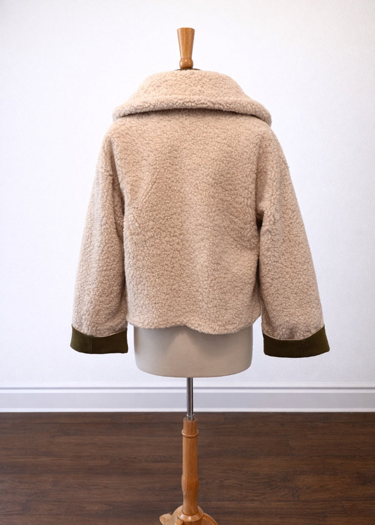 Bundled Up Reversible Suede Shearling Jacket