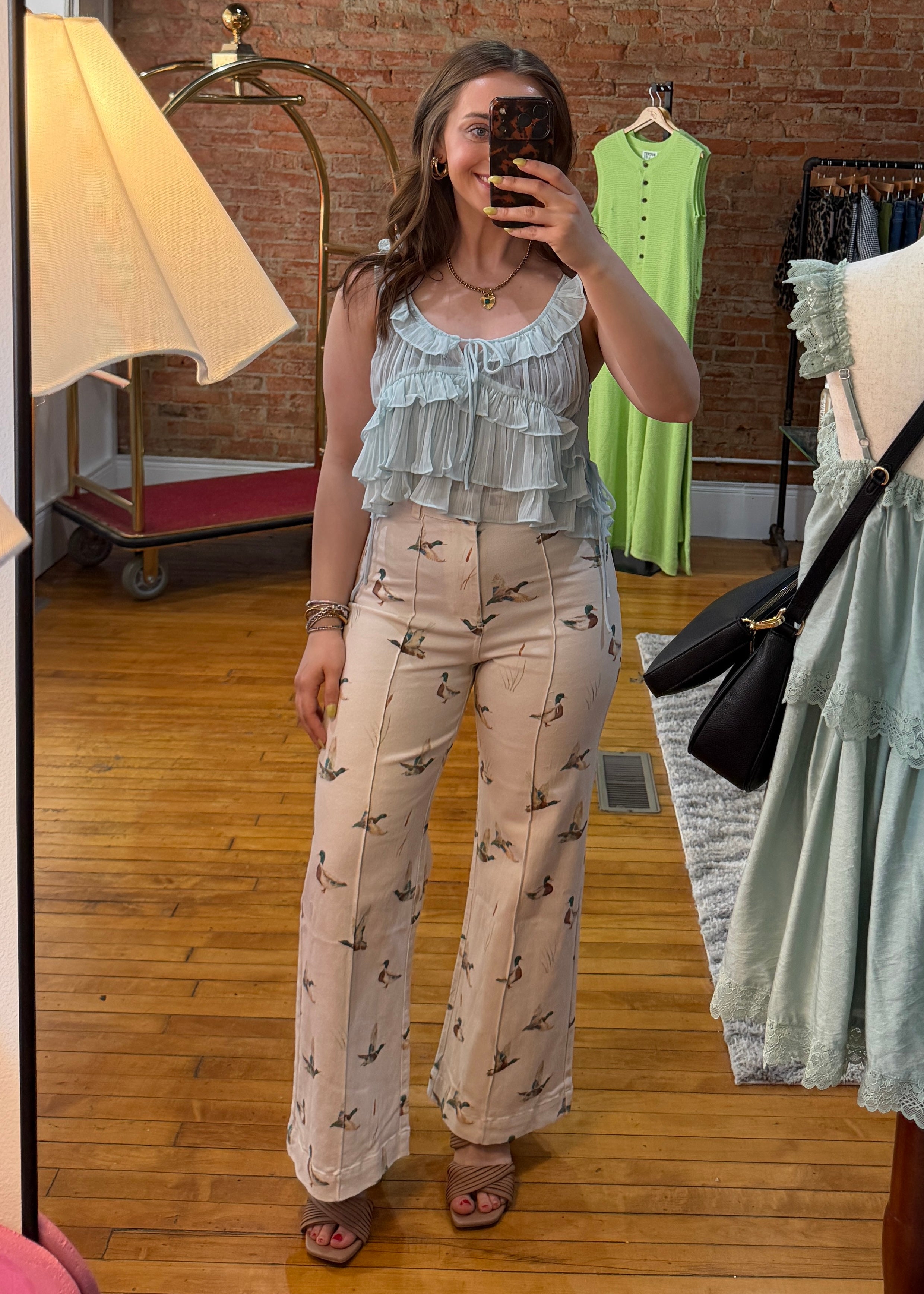 Fly By Stretch Denim Wide Leg Jeans