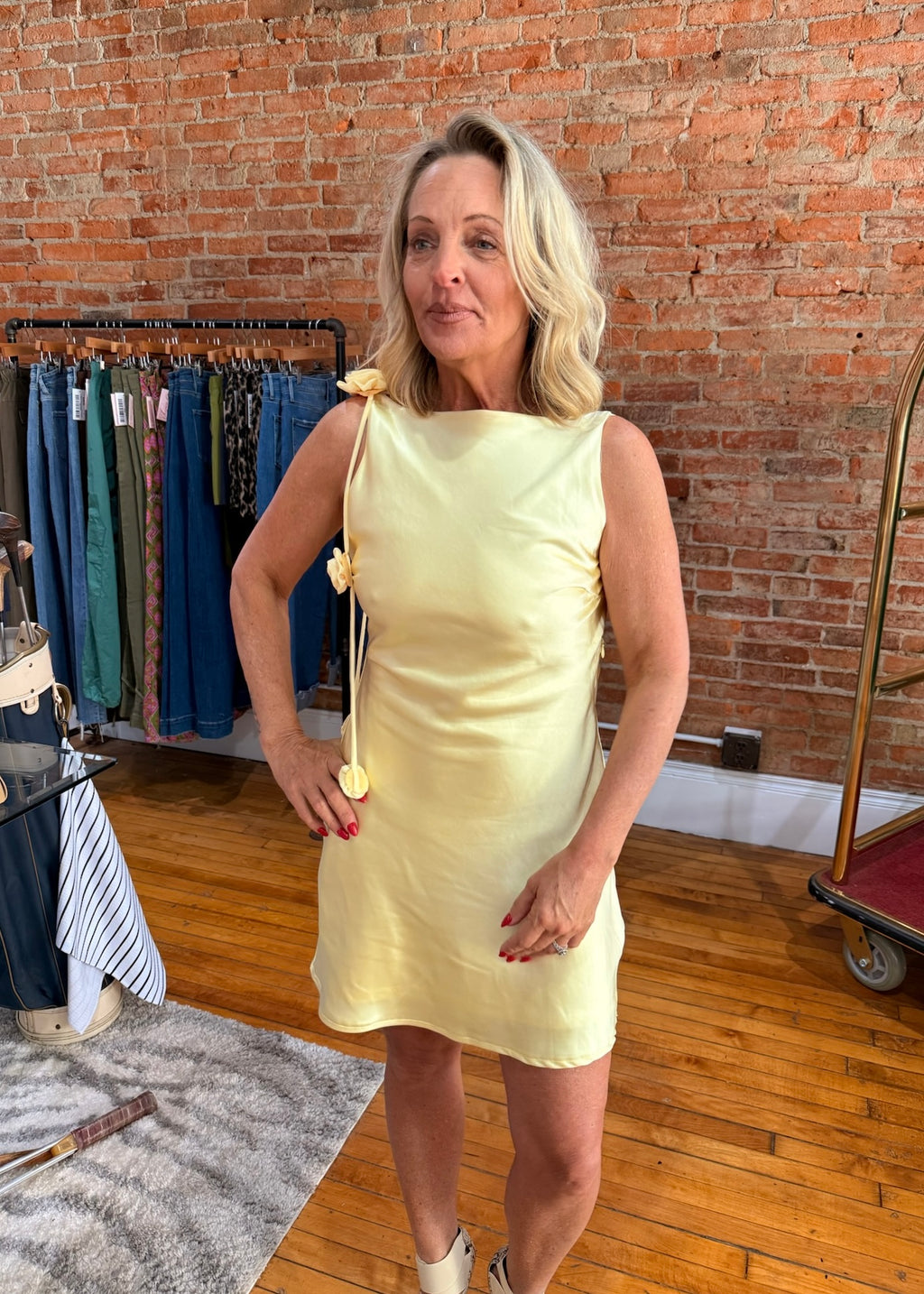 Lemon Meringue Mini Dress