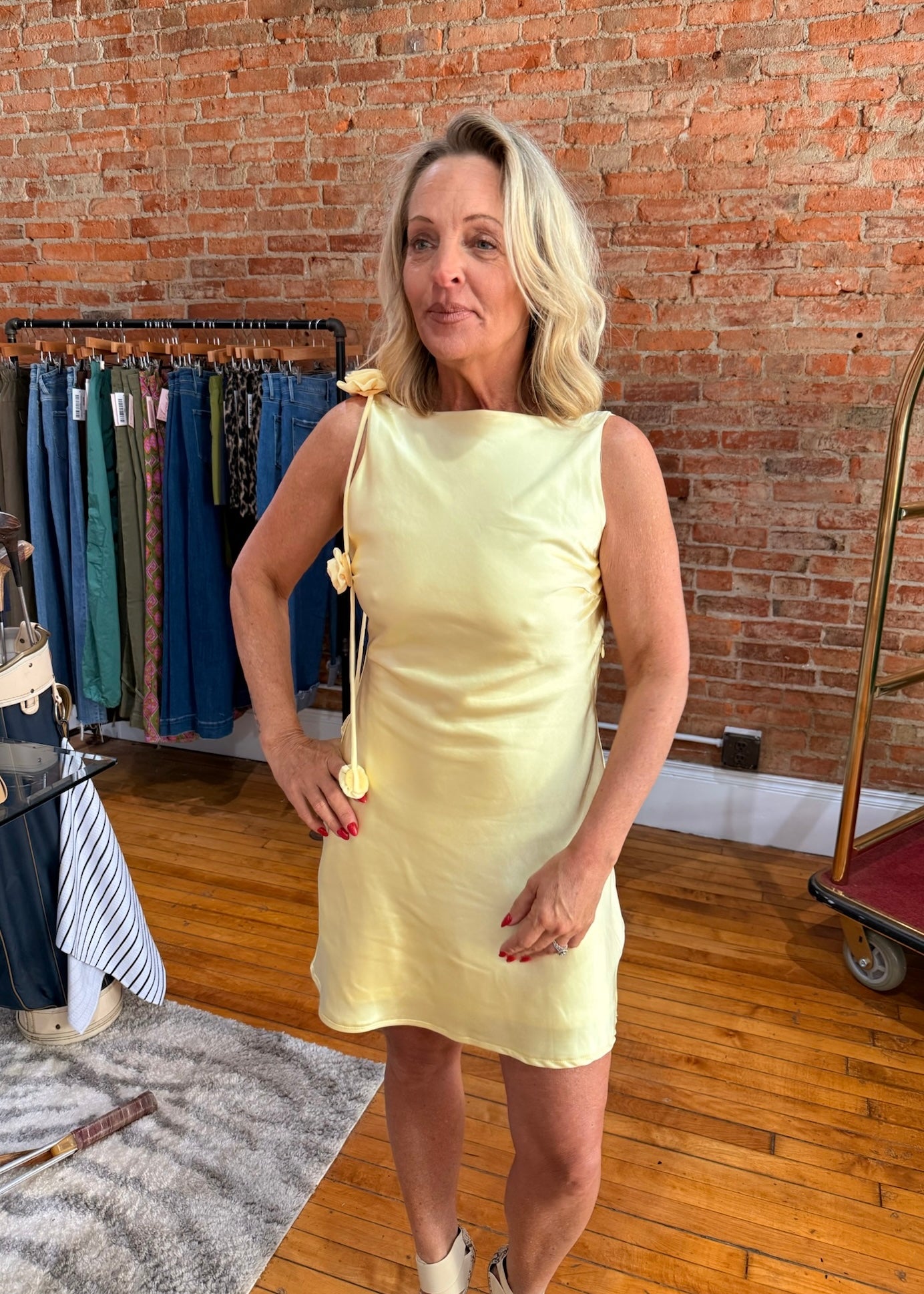 Lemon Meringue Mini Dress