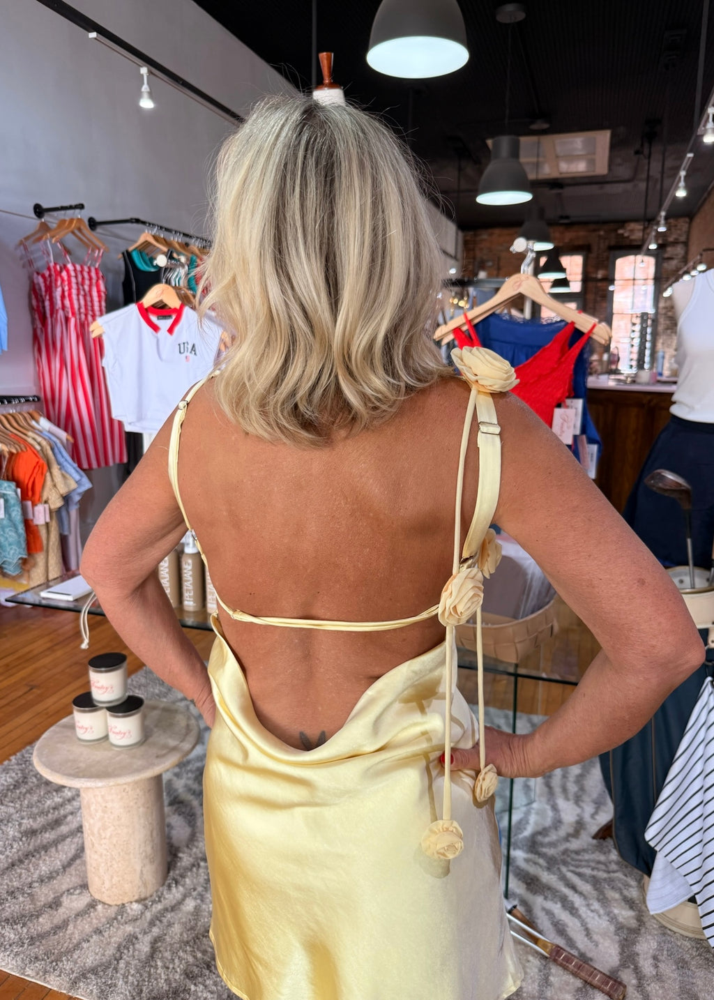 Lemon Meringue Mini Dress