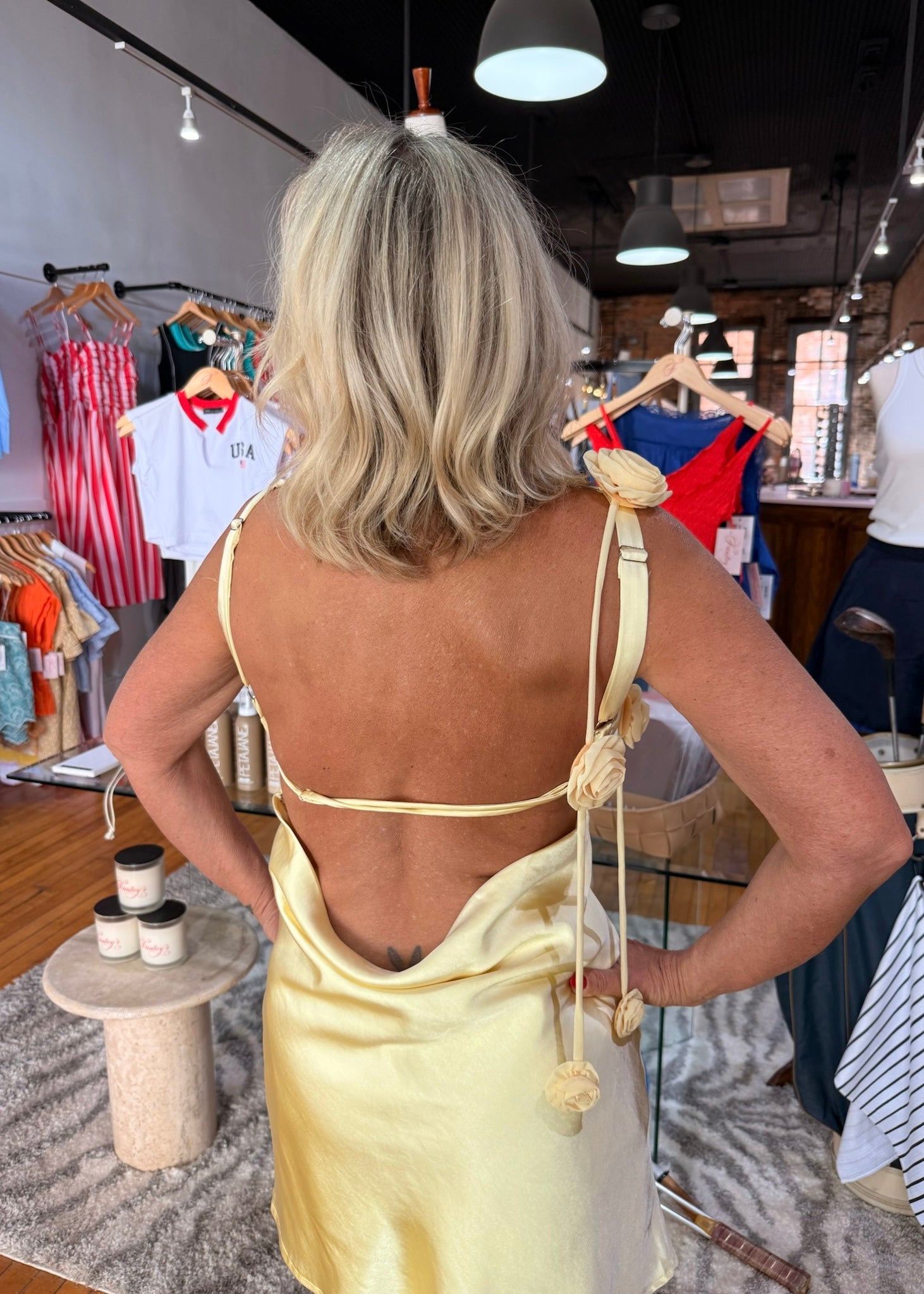 Lemon Meringue Mini Dress