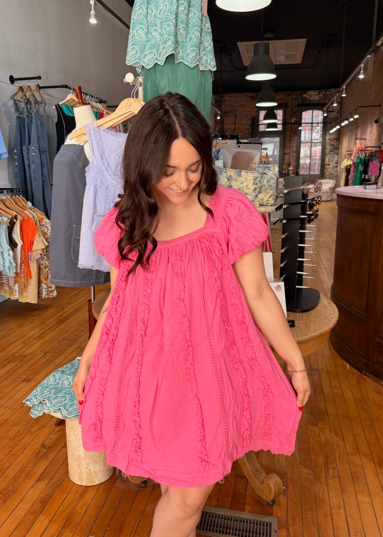 Strawberry Fields Mini Dress