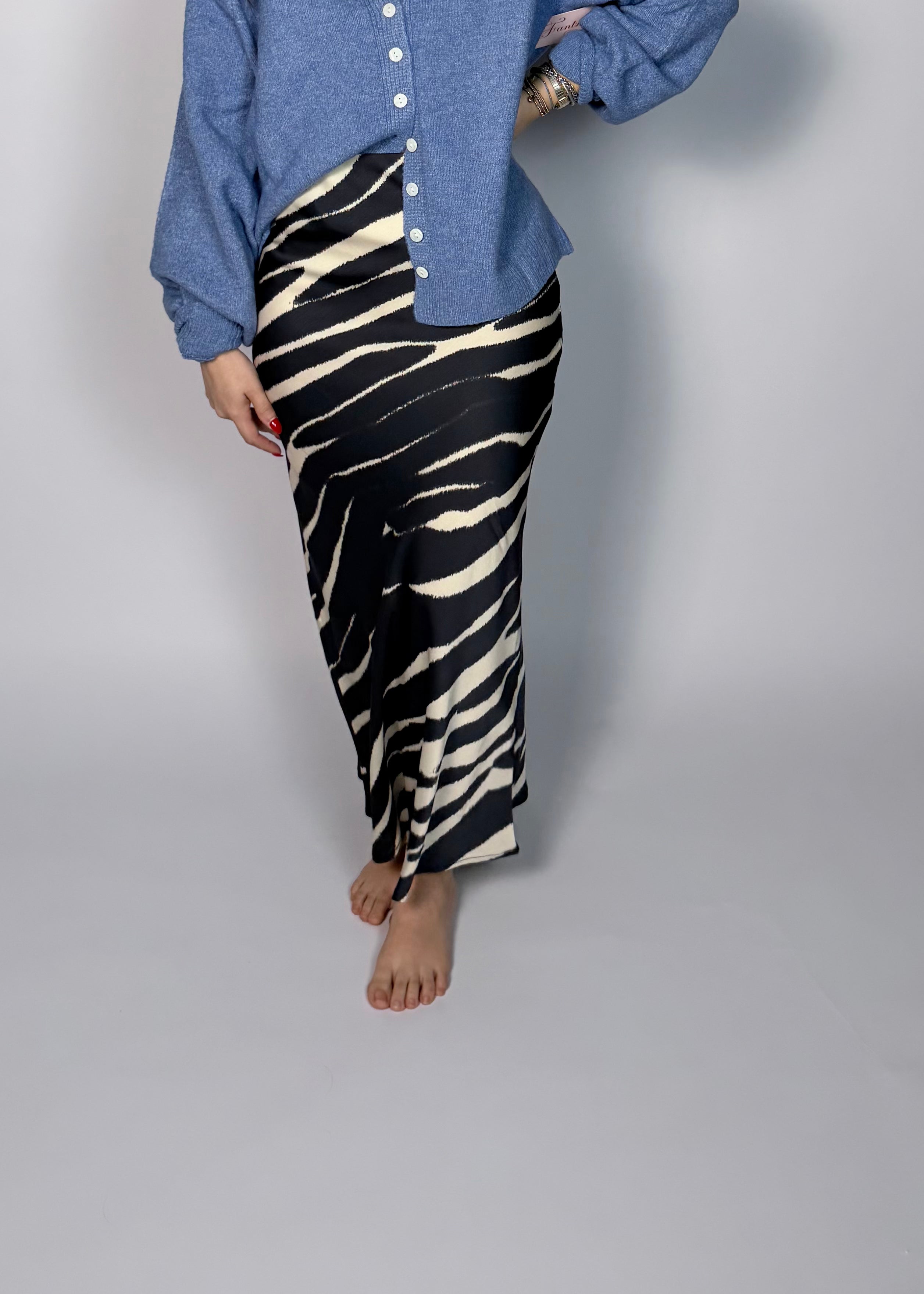Caught in Action Midi Skirt