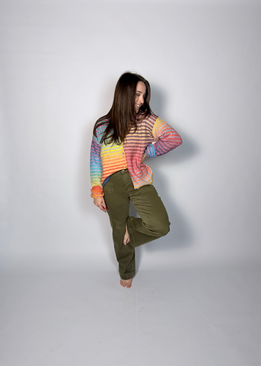 Nandor High-Rise Wide Crop Trouser Hem