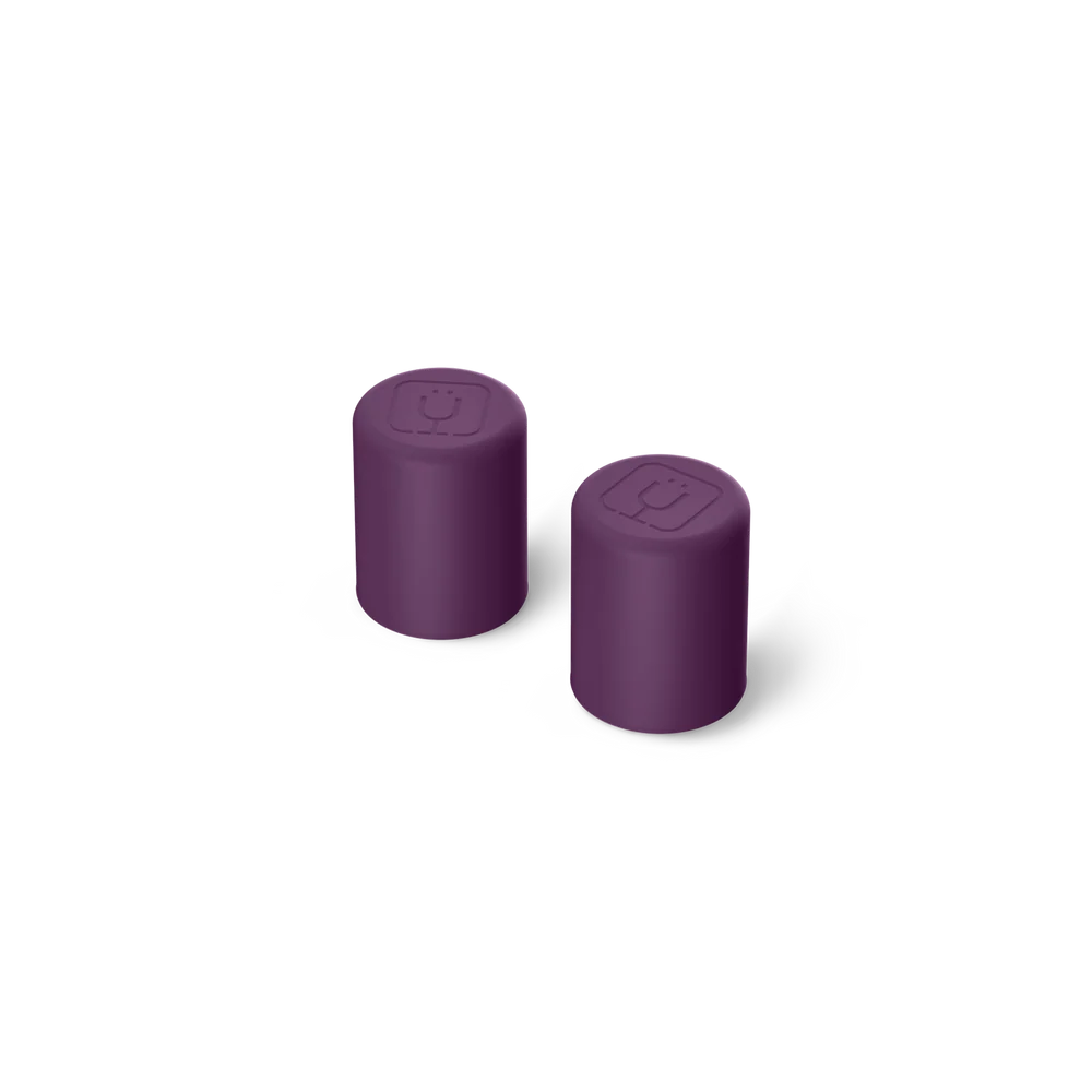 Plum Magnetic Straw Caps