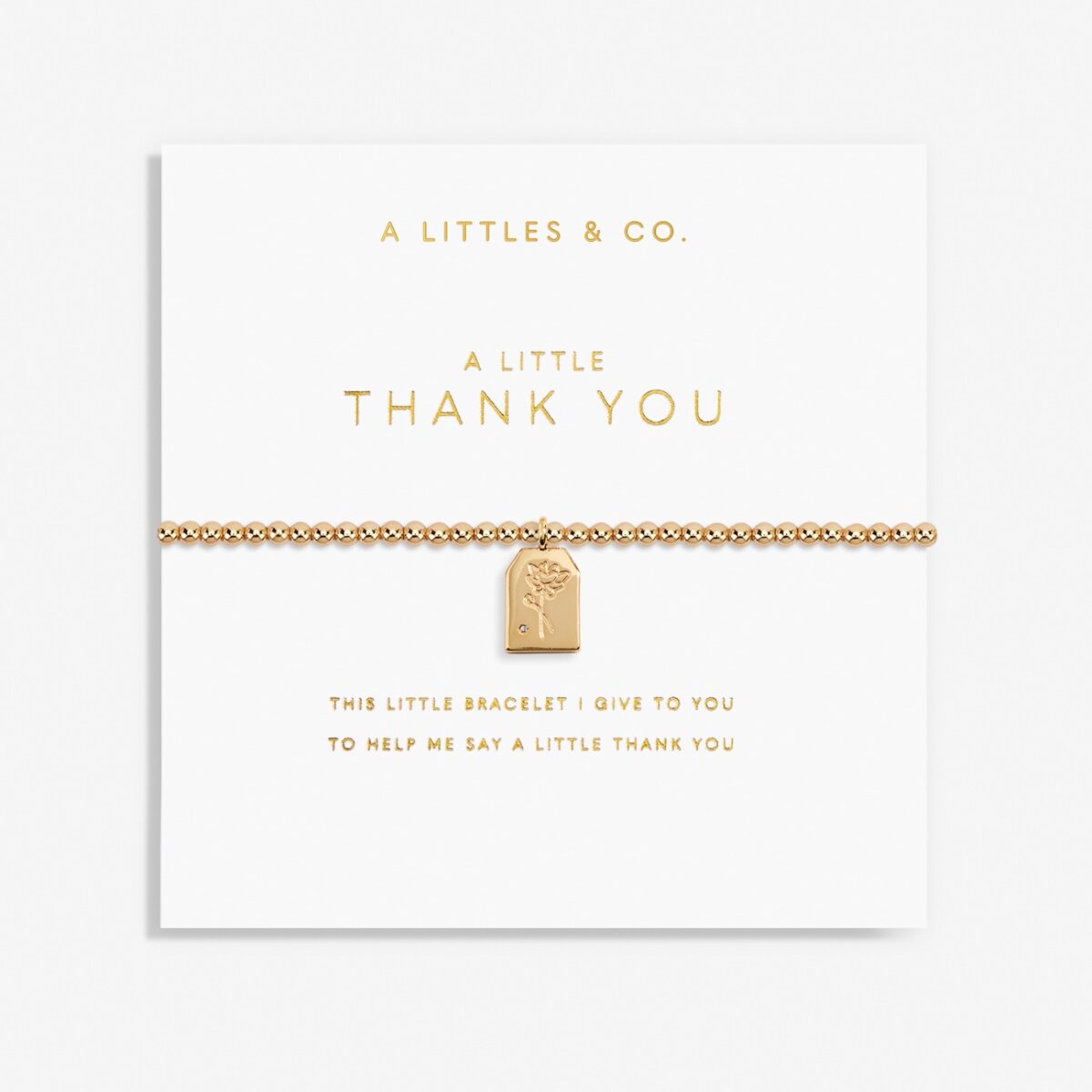 A Little 'Thank You' Bracelet (Gold)