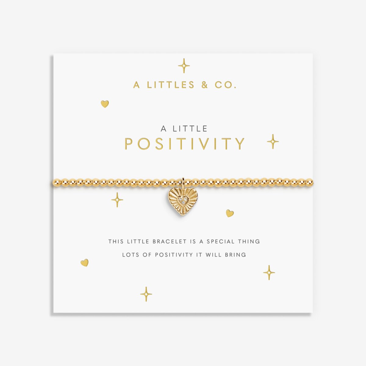 A Little 'Positivity' Bracelet (Gold)