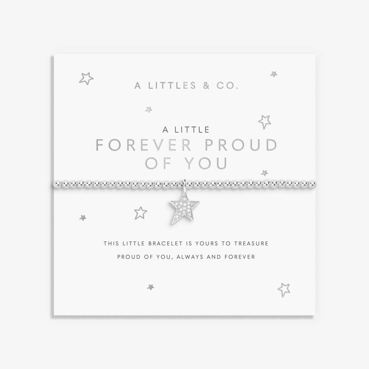 A Little 'Forever Proud of You' Bracelet (Silver)