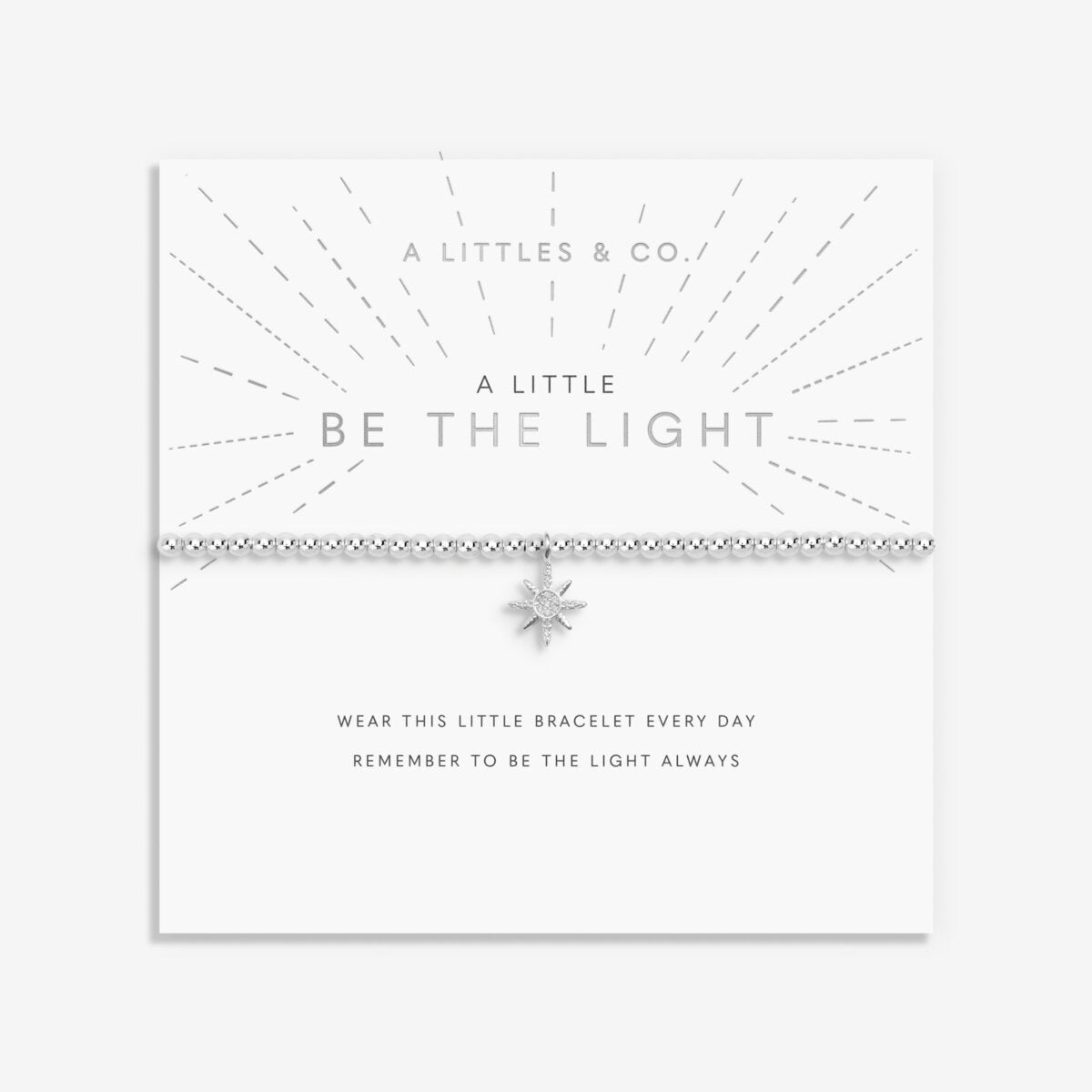A Little 'Be the Light' Bracelet (Silver)