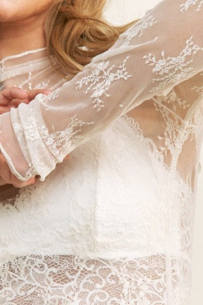 Lace Layering Top - Cream