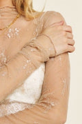 Lace Layering Top - Beige