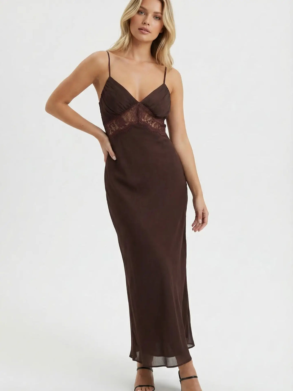 Distinctive Charm Lace Slip Dress